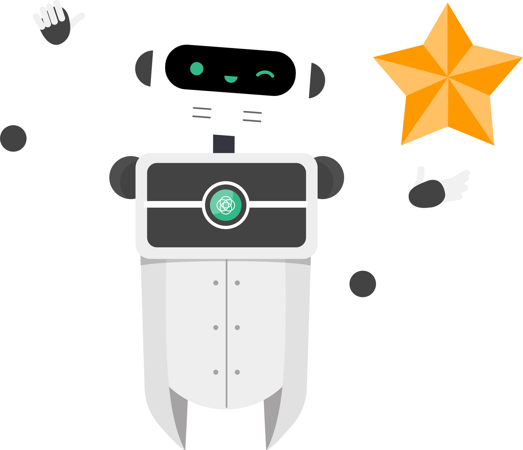 Robot AI Character with reputatin star